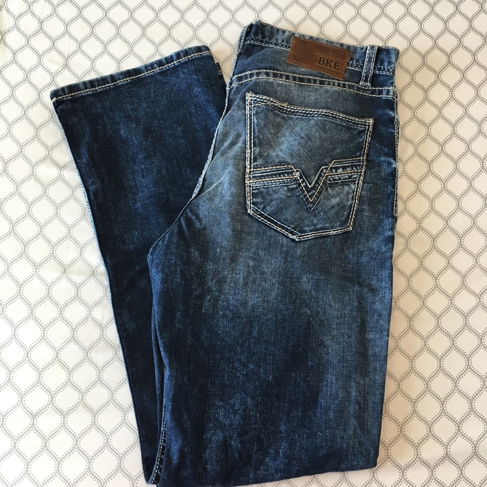 NWOT BKE 33R Tyler Straight Jeans